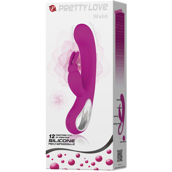 Pretty Love –  Webb | Rechargeable Dual-Motor Silicone Vibrator
