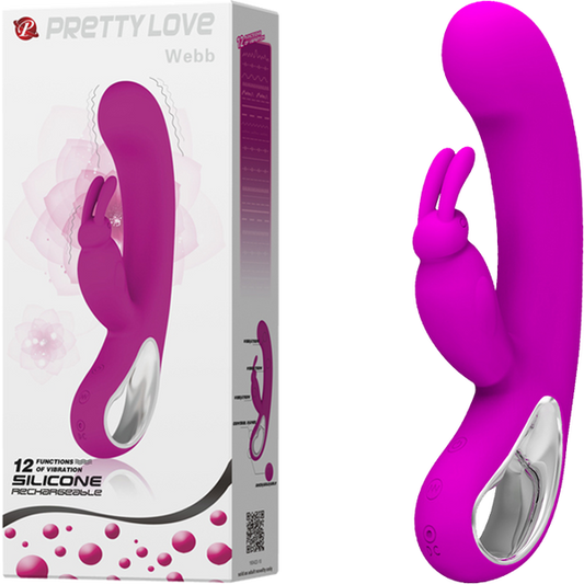Pretty Love –  Webb | Rechargeable Dual-Motor Silicone Vibrator