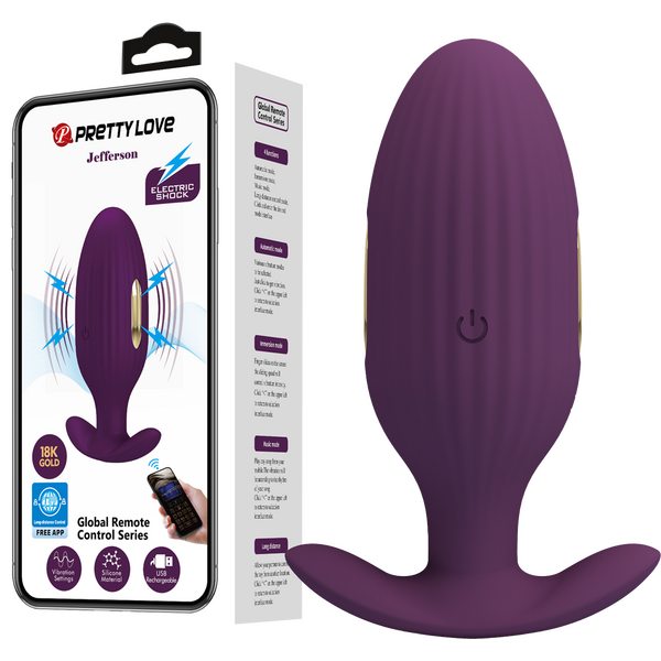 Pretty Love - Global Remote Control Series Jefferson | App Control Butt Plug