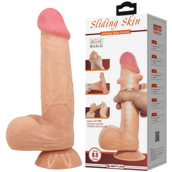 Pretty Love - Sliding Skin Series 8.5" Dong | Realistic Dildo