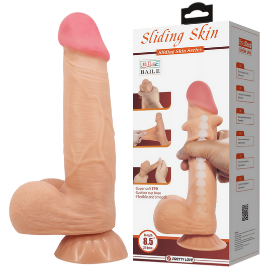 Pretty Love - Sliding Skin Series 8.5" Dong | Realistic Dildo