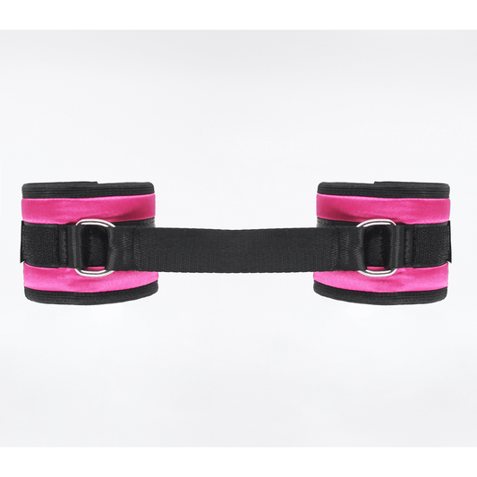 Love In Leather - Satin Wrist Restraints | Pink