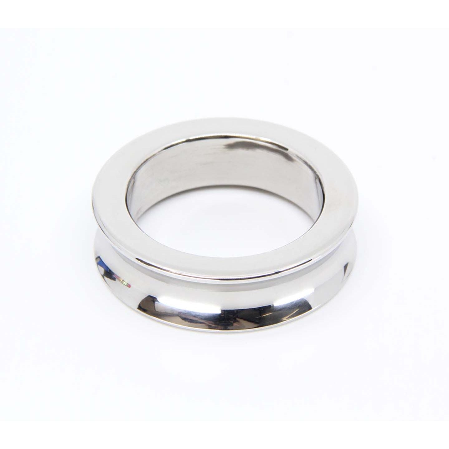 Love In Leather - Stainless Steel Fat Boy Cock Ring | 50mm