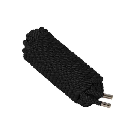 Love In Leather - 10m Silk Cotton Rope | Black
