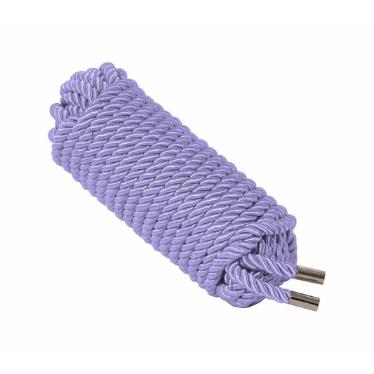 Love In Leather - 10m Silk Cotton Rope | Lilac