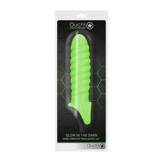 Ouch! Glow-In-The-Dark - Stretchy Penis Sleeve | Assorted Styles