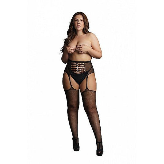 Le Désir - High-Waist Garter Belt Stockings