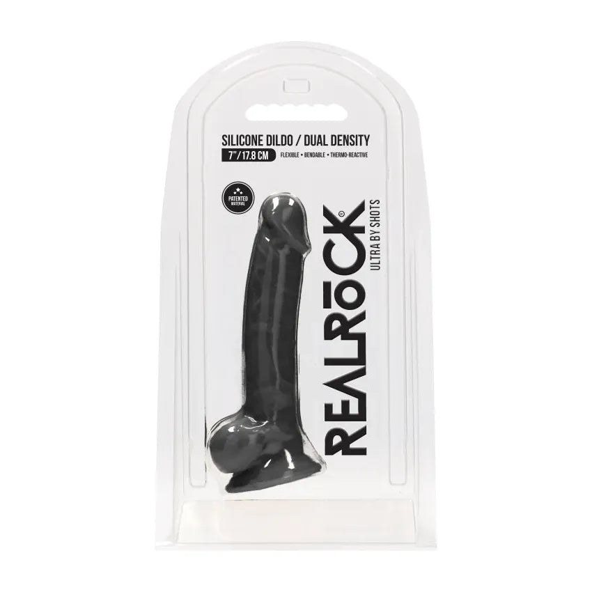 Real Rock - Silicone Dildo Dual Density | 7" With Balls