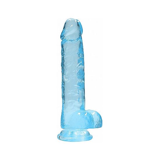 Real Rock - Crystal Clear Dildo 8" | Assorted Colours