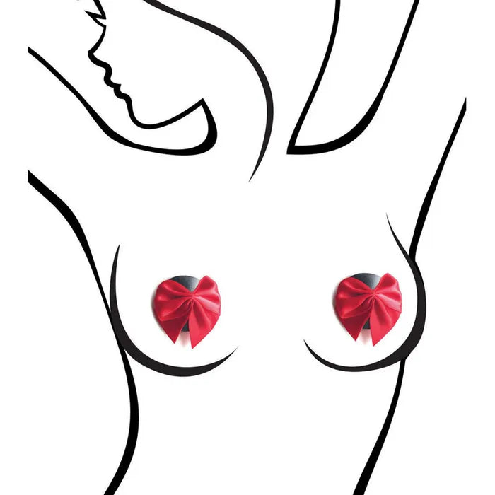 Sexy AF - Nipple Couture Red Bows | Nipple Covers