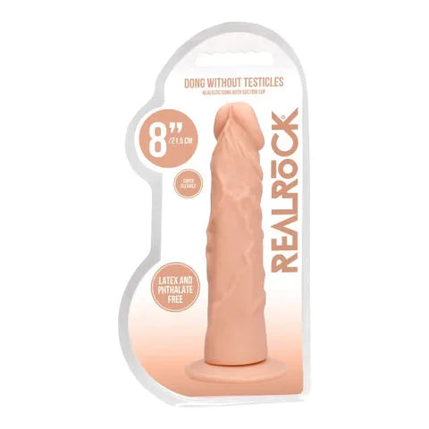 Real Rock - 8" Dong w/out Testicles | Flesh