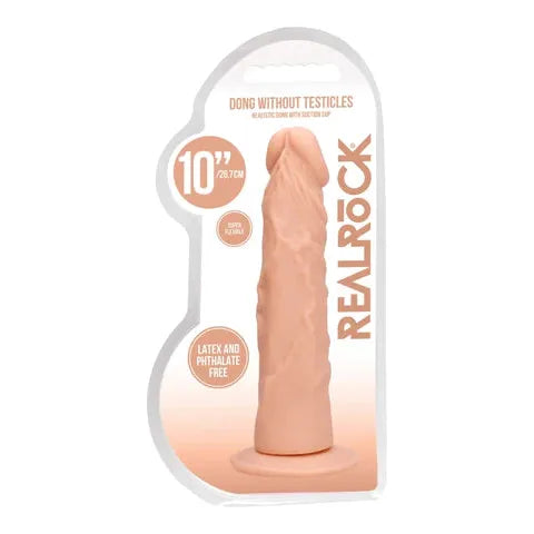 Real Rock - 10" Dong w/out Testicles | Flesh