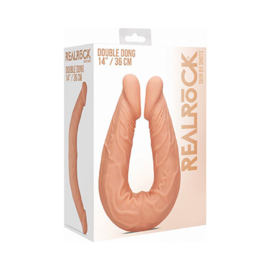 Real Rock- Double Dong | Assorted Colours 14"