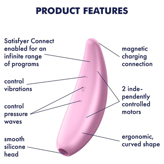 Satisfyer - Curvy 3+ | Air Pulse Stimulator + Vibration with App Control