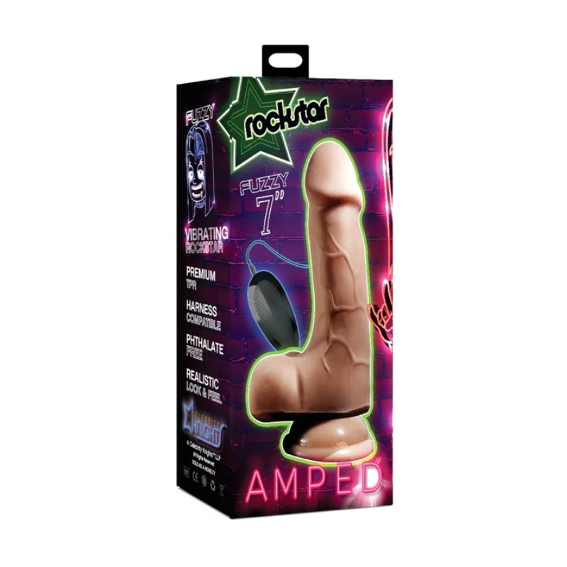 Rockstar Amped - Fuzzy 7" | Vibrating Dildo