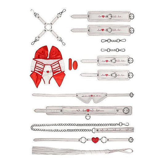 LIMITED EDITION! Ouch! - Nurse Bondage Kit | 12 Piece Set