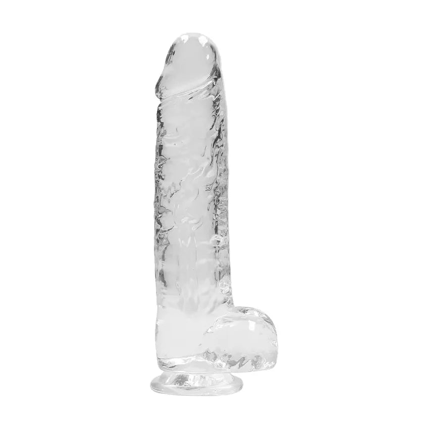 Real Rock - Crystal Clear Dildo 9" | Assorted Colours