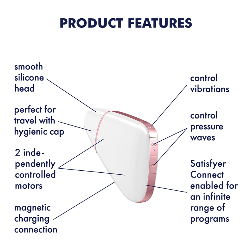 Satisfyer - Love Triangle Air Pulse Stimulator + Vibration with App Control