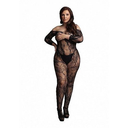 Le Désir - Lace Sleeved Bodystocking
