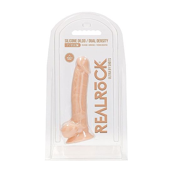 Real Rock - Silicone Dildo Dual Density | 7" With Balls