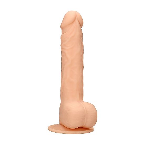 Real Rock - Silicone Dildo Dual Density | 9.5" Flesh With Balls