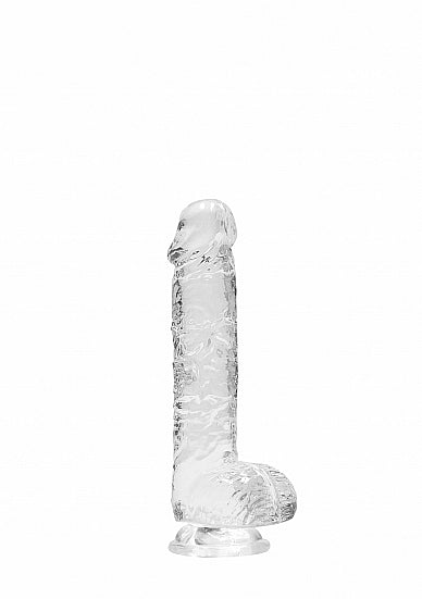 Real Rock - Crystal Clear Dildo 6" | Assorted Colours