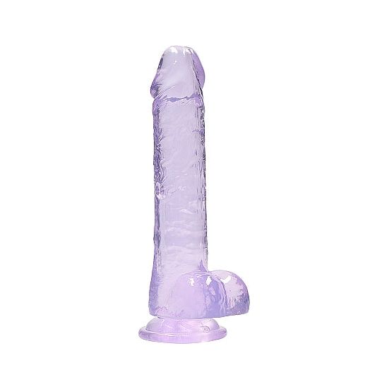 Real Rock - Crystal Clear Dildo 8" | Assorted Colours