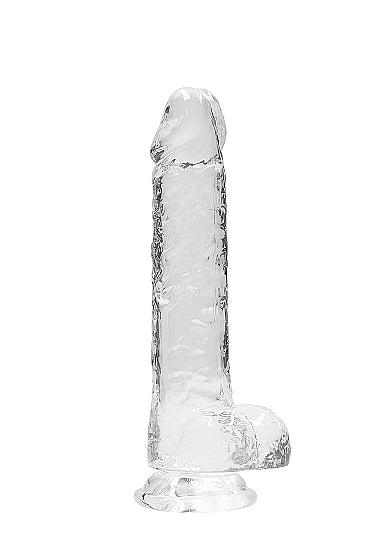 Real Rock - Crystal Clear Dildo 8" | Assorted Colours