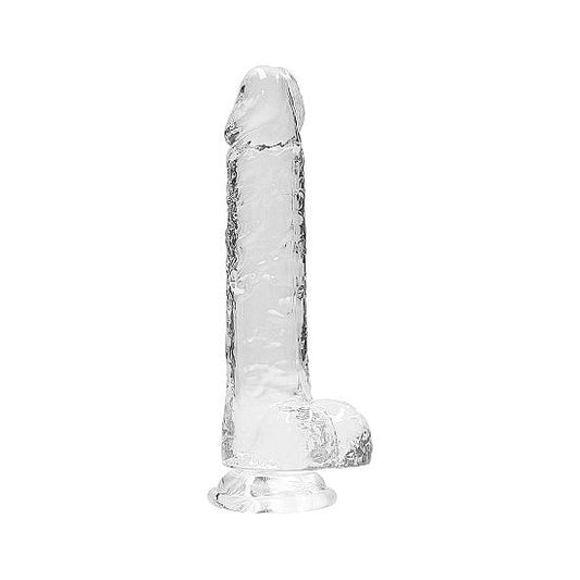 Real Rock - Crystal Clear Dildo 8" | Assorted Colours