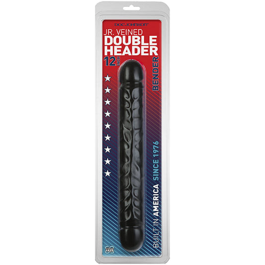 Doc Johnson – Jr. Veined Double Header 12" – Bender | Double-Ended Dildo