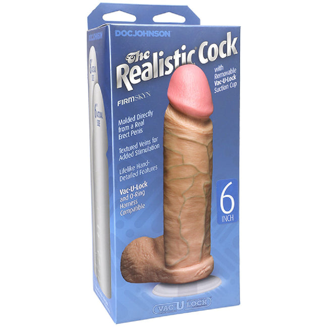 Doc Johnson – The Realistic Cock Vac-U-Lock ULTRASKYN 6