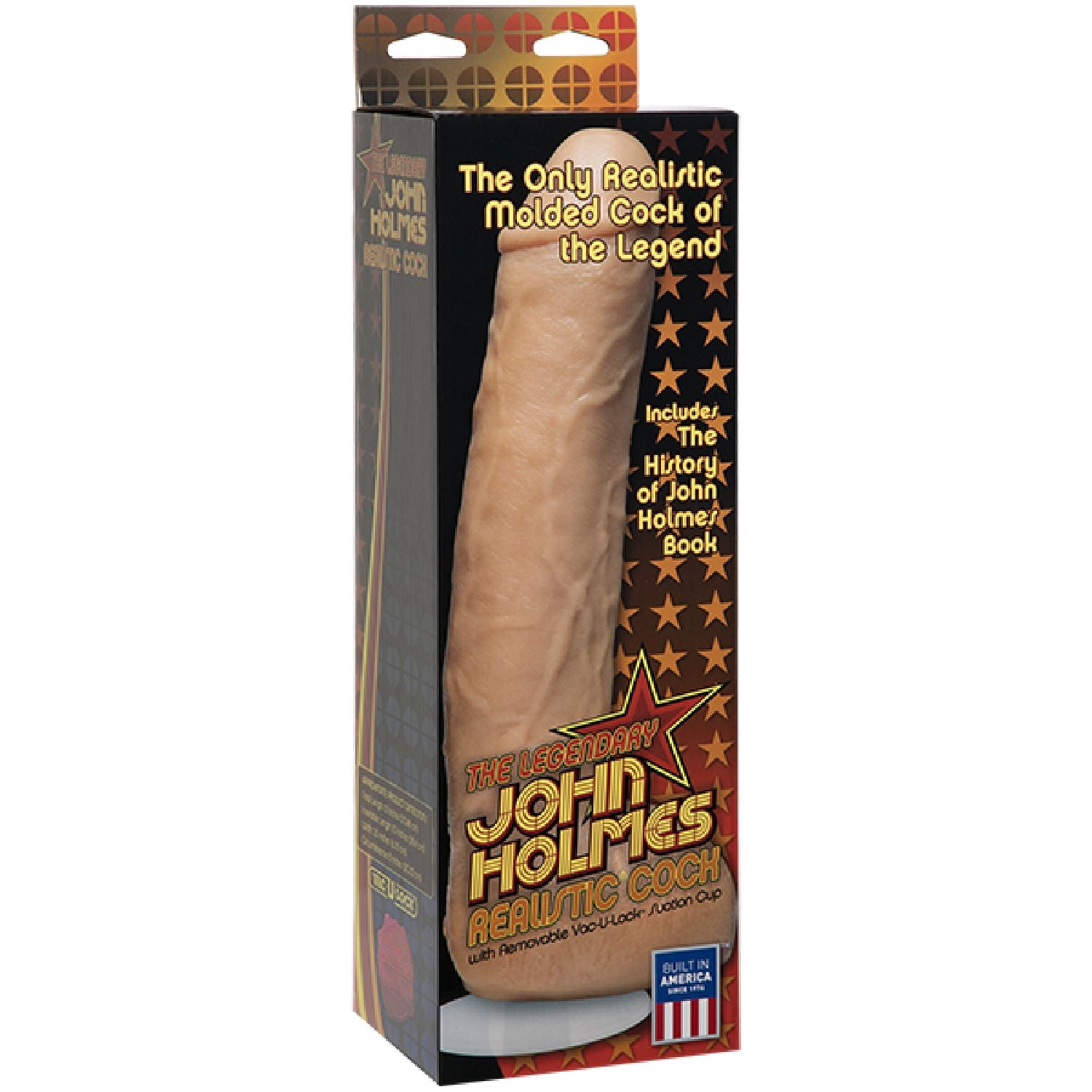 Doc Johnson – The Legendary John Holmes Realistic Cock With Removable Vac-U-Lock Suction Cup | Realistic Dildo