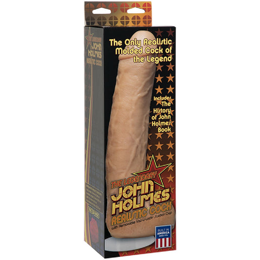 Doc Johnson – The Legendary John Holmes Realistic Cock With Removable Vac-U-Lock Suction Cup | Realistic Dildo