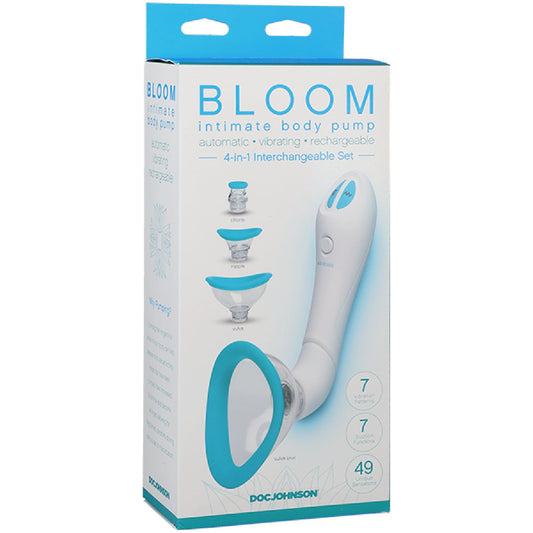 Doc Johnson - Bloom Intimate Body Pump | 4-in-1 Interchangeable Female Pump Set
