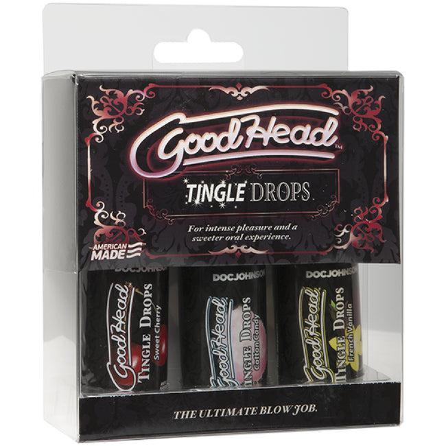 Doc Johnson – GoodHead Tingle Drops 3-Pack | Oral Sex Enhancer