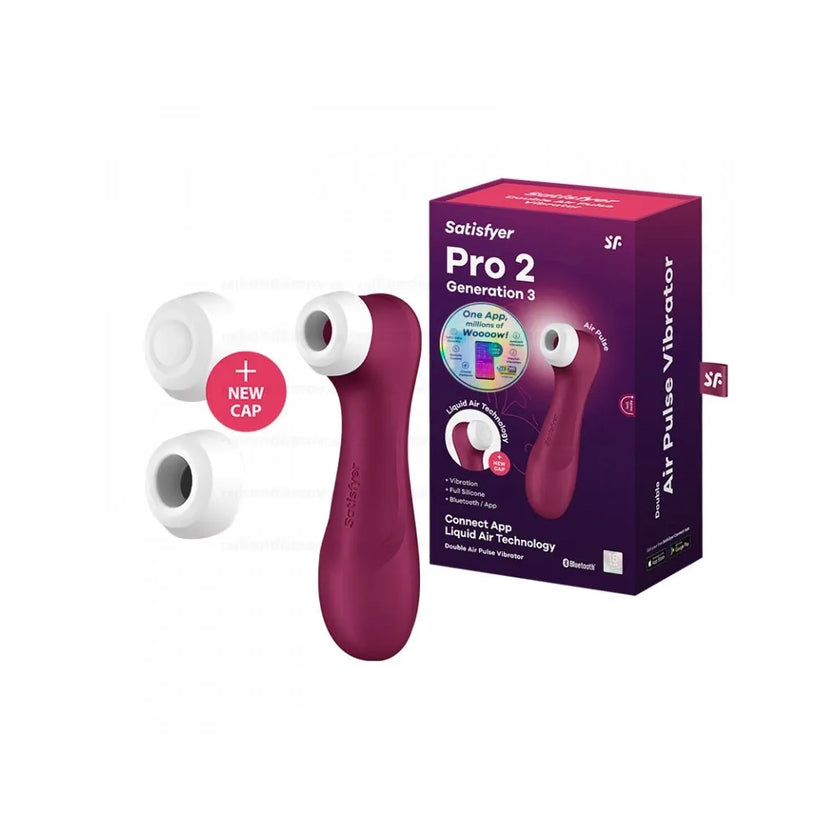 Satisfyer – Pro 2 Gen 3 App Control Wine Red | Clitoral Stimulator