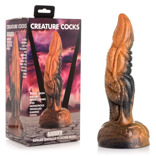 Creature Cocks - Ravager Rippled Tentacle | Silicone Dildo
