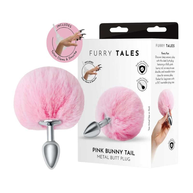 WhipSmart Furry Tales - Bunny Tail | Metal Butt Plug