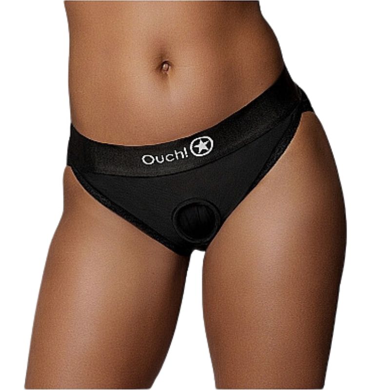 Ouch! - Vibrating Strap-On Hipster | Assorted Sizing