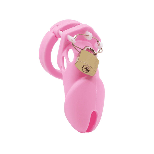 Love In Leather - Silicone Cock Cage | Pink