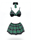 Love In Leather - Green School Girl Outfit | Assorted Sizes