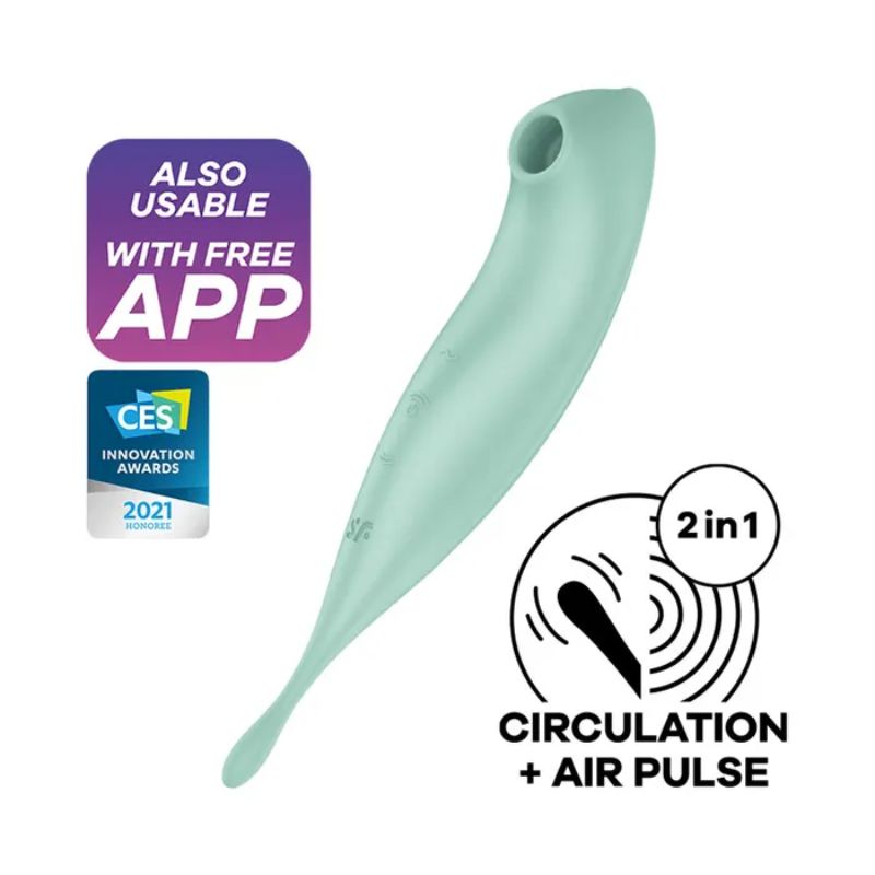 Satisfyer - Twirling Pro | App Controlled Air Pulse Stimulator & Tip Vibrator