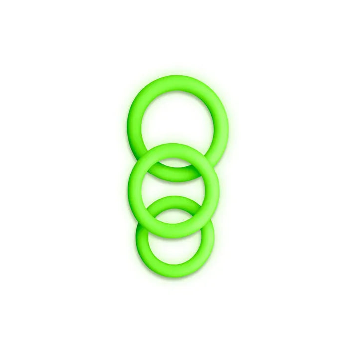 Ouch! - Assorted Cock Ring Set | Glow-in-the-dark