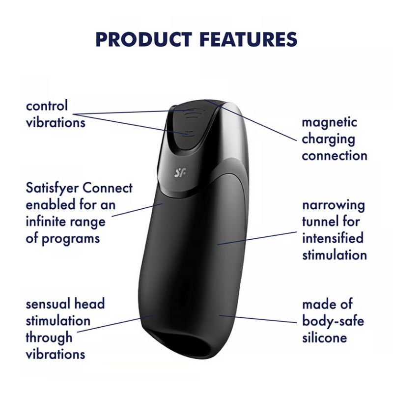 Satisfyer – Men Vibration+ | App-Controlled Male Masturbator
