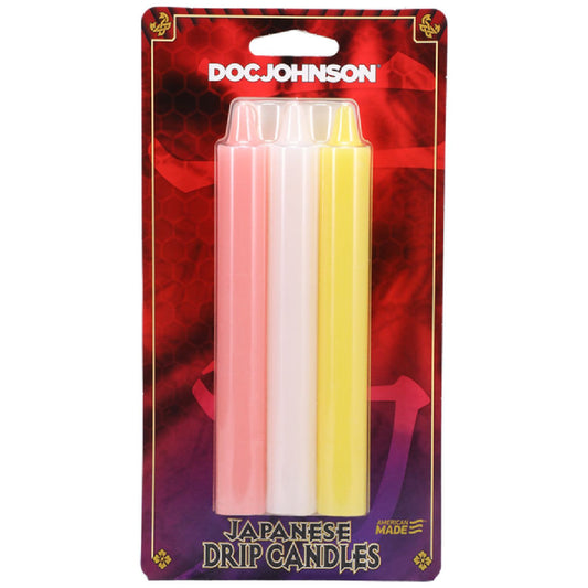 Doc Johnson – Japanese Drip Candles – 3 Pack | Wax Play Candles