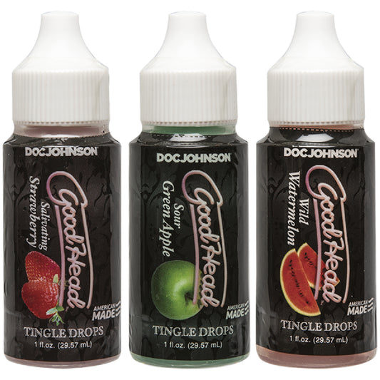 Doc Johnson – GoodHead Tingle Drops 3-Pack | Oral Sex Enhancers