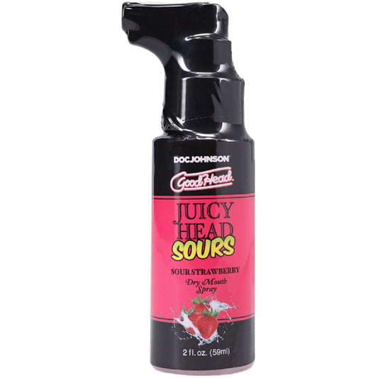 Doc Johnson – Good Head Juicy Head Dry Mouth Spray (Sour Strawberry) | Oral Sex Enhancement Spray