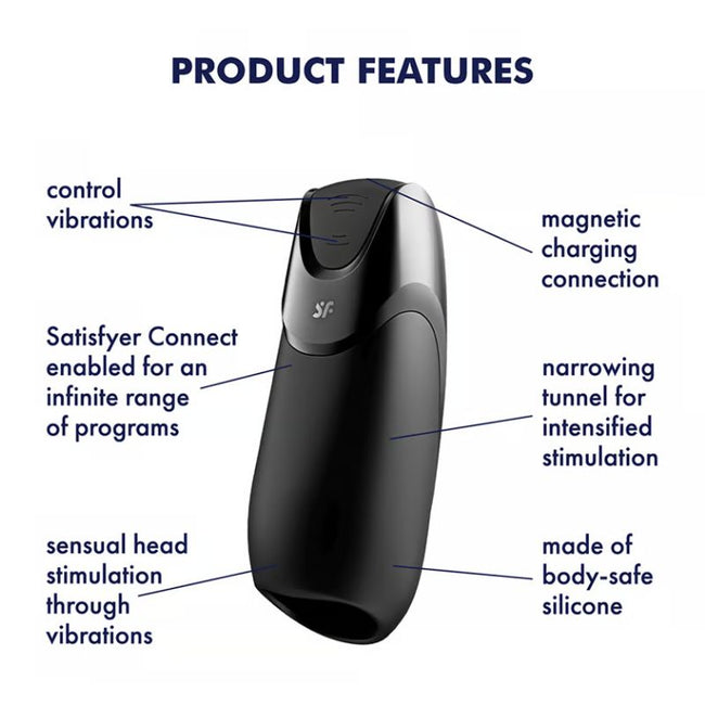 Satisfyer – Men Vibration+ | App-Controlled Male Masturbator