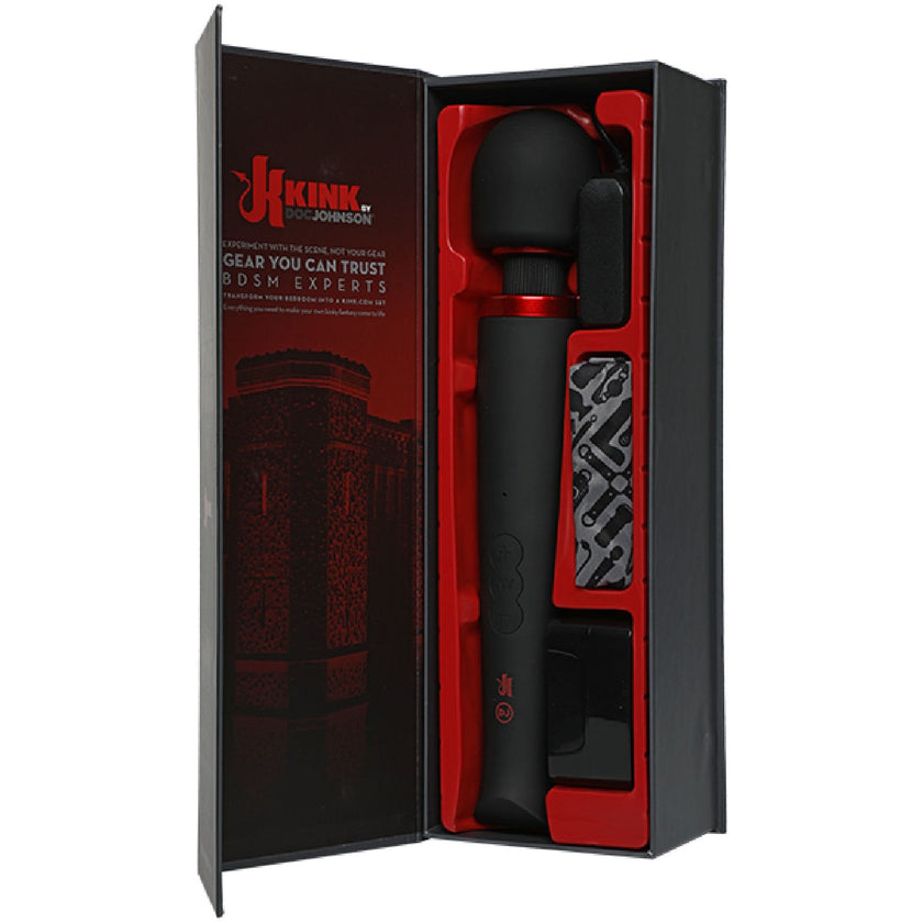 Kink by Doc Johnson – Rechargeable Power Wand | Vibrating Wand Massager