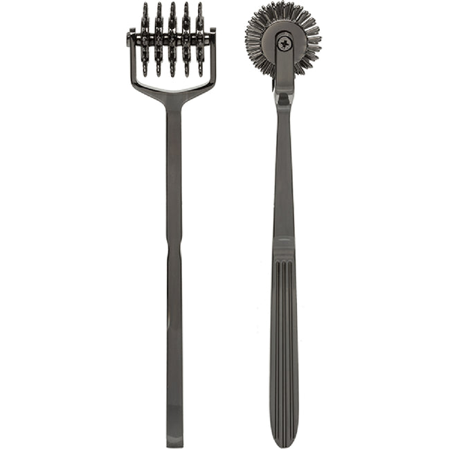 Kink by Doc Johnson – Solid Metal 5-Wheeled Pinwheel Spike | Sensation Play Tool